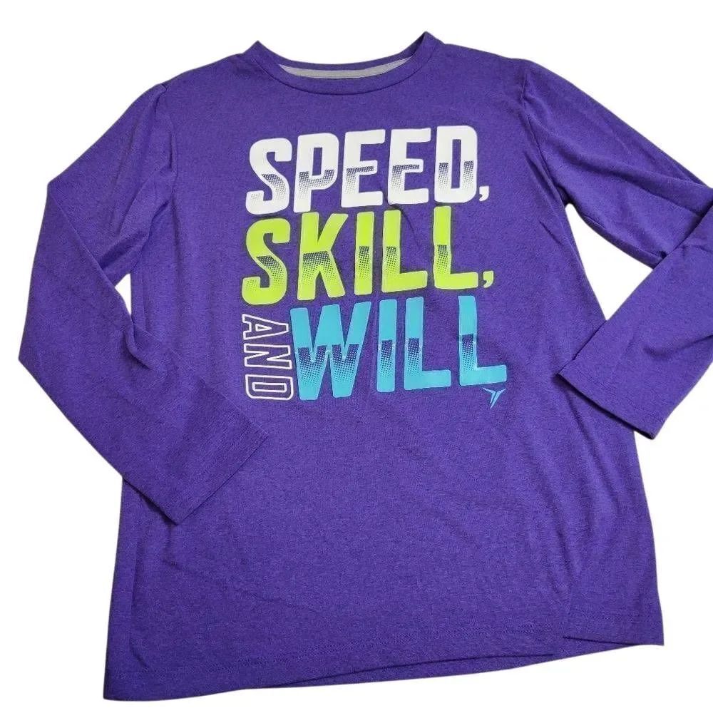 Old Navy active shirt L10/12 Skill Speed Will